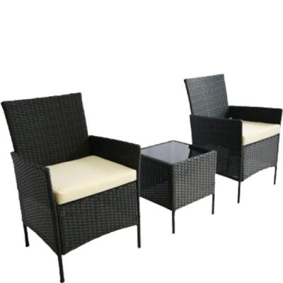 China Polyrattan hotel furniture durable high quality synthetic waterproof outdoor suit of small size for sale