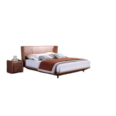 China Storage Platform Bed Frame Beds Easy Assembly Upholstered Leather Platform Bed for sale