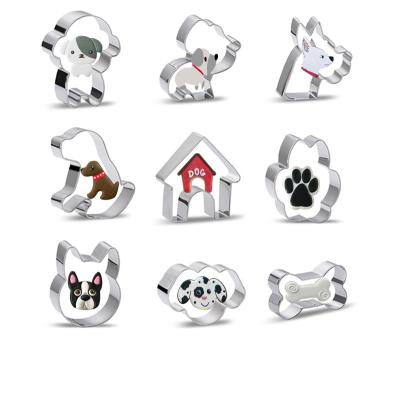 China Hot Selling Viable Cookie Cutter Stainless Steel Cookie Cutter For Cartoon Dog Cookie Mold for sale