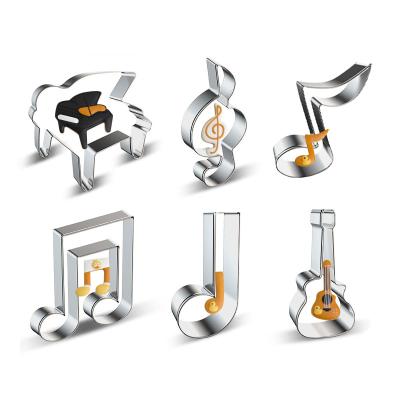 China Viable Cookie Cutter Amazon Music Hawaiian Guitar Stainless Cookie Cutter Set for sale