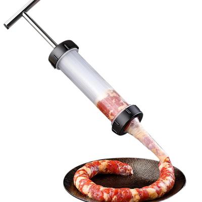 China Viable Handmade Sausage Enema Gun Meat Syringe Small Homemade Sausage Tool Filled Beak Sleeve for sale