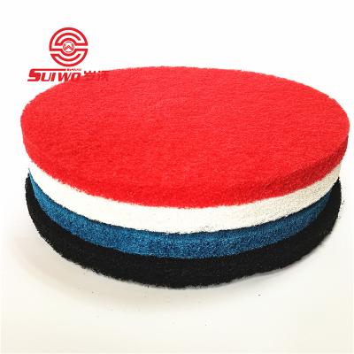 China Nonwoven Fabric Coloful Floor Polish Pad Good Quality Marble Stone Cleaning Pad For Floor Polishing Machine for sale