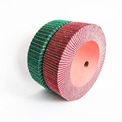 China High Efficiency Fin Abrasive Wheel Grinding Polishing Tool With Fin Sand Paper Wheel Disc for sale