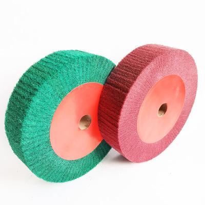 China Grinding Non Polishing Wovenv Abrasive Grinding Wheel Nylon Roller Brush For Mobile Phone Shell And Steel Sheet Deburring Polishing Finishing for sale