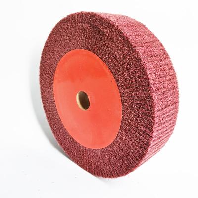 China Stainless Steel Mats Fiber Buffing Polishing Luminous Buffing Wheel For Grinding for sale