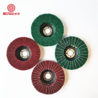 China Stainless Steel Wheel Good Quality Vertical Polishing Nylon Abrasive Disc Grinding And Polishing Wheel For Stainless Steel for sale