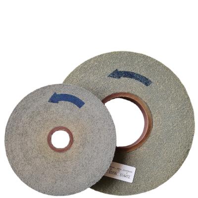 China Diamond Abrasive Edge 9S Complicated Polishing Nonwoven Deburring Wheel Grinding Wheel For Titanium Alloy Round Disc for sale