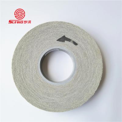 China Long Life High Performance 9S P180 250X25X76 Non Woven Convoluted High Abrasive High Unitized Wheels Satin Cloth Deburring Wheel For Polishing for sale