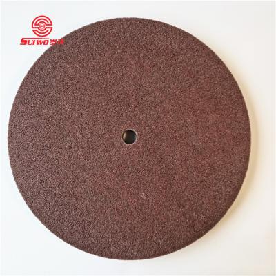 China Brown Color 5P/U1 Abrasive Nylon Nonwoven Polishing Wheel For Deburring And Grinding 1-20 Inch for sale