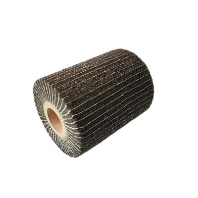 China 110x100x19 Finer Nylon Abrasive Drum Nonwoven Wire Drawing Brush Polishing Wheel For Faster Stainless Steel Processing for sale