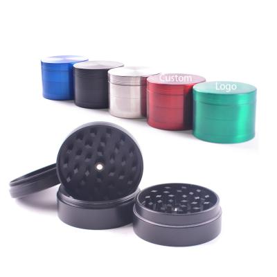 China Durable 40MM 50MM 55MM 63MM 4 Parts Herb Grinder Tobacco Pink Weed Grinder Classic Zinc Alloy Grinder for sale