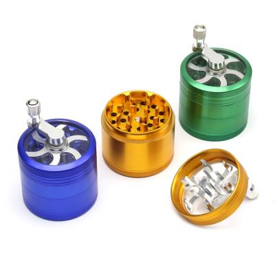 China Durable Smoking Accessories Weed Grinder Hand Metal Herb Tobacco Grinder Dry Herb Grinder for sale