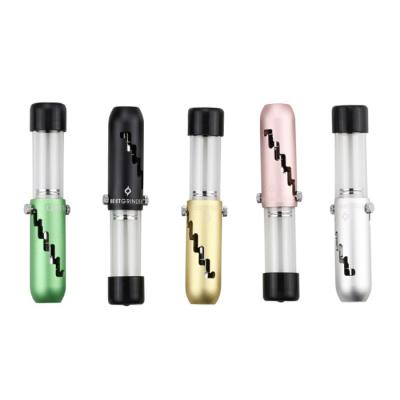 China New Durable Wholesale Aluminum Eject Smoking Pipe Blunt Weed Smoking Portable Glass Pipe for sale