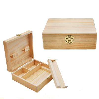 China Handmade Wholesale Bamboo Smoking Storage Box Herb Weed Stash Box Wooden Eco Friendly Reusable Accessories for sale