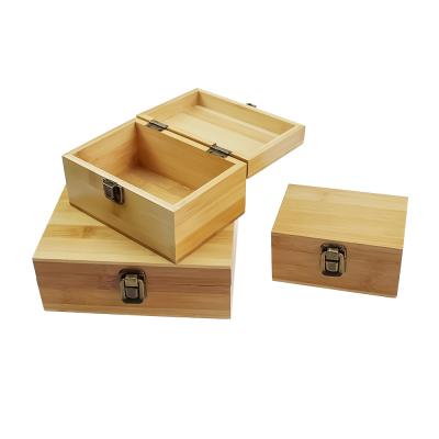 China Handmade Custom Multi Size Weed Stash Box Smell Proof Wooden Container Smoking Pot Set Wooden Stash Box for sale