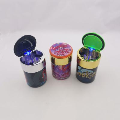 China Portable In Stock Plastic Led Smoking Car Ash Tray Ashtray Accessories Car Ashtray for sale