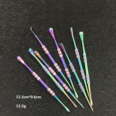 China Durable Rainbow Wax Carving Tool Stainless Steel Tool Spoon Dabber Sculpting Tool for sale