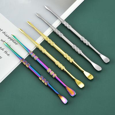 China Wholesale Durable Rainbow Spoon Dabber Tool Stainless Steel Sculpting Tool Wax Carving Tool for sale