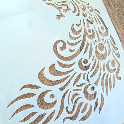 China Custom DIY Plastic Stencil Painting Template Drawing Drawing Stencils Leaves For Wall Cake Stencil Decoration for sale