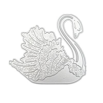 China Both are popular custom swan knife carbon steel embossing die cutting mold DIY metal crafts for sale