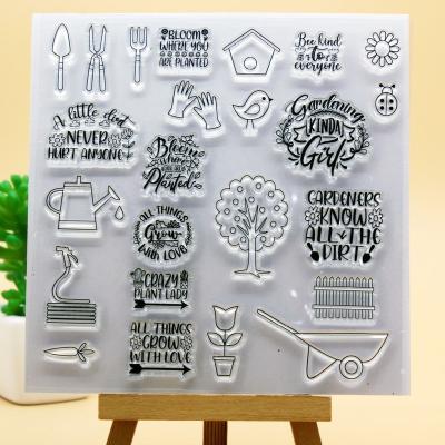 China Art factory custom clear stamps transparent seal for card making DIY album toy crafts scrapbooking decoration for sale