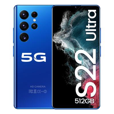 China Original S22 WIRELESS CHARGE Ultra 6.7 inch 16GB+512GB Android Smartphone 10 Core 5G LEFT Phone HD Screen Face ID Version Mobile Phone for sale