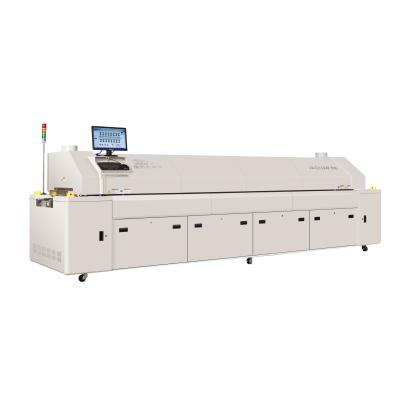 China Hot air lead free reflow oven  Length of heating zones 3600mm for sale