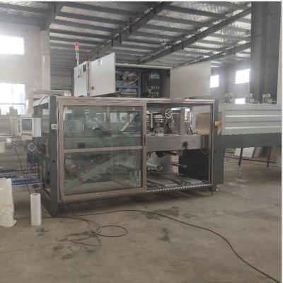 China food & Beverage Shops Automatic Stretch Shrink Wrapping Packing Machine With Carton Tray For Boxes Filling Line / Carton Tray Former Wrapping Machine for sale