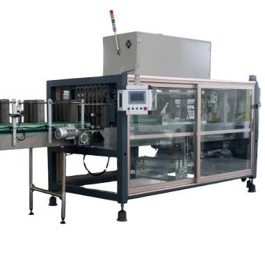 China Automatic Beverage Film Shrink Wrapping Machine For Plastic Bottle And Cans / Color Film Automatic Overwrapping Packing Machine Wrapping Ma for sale