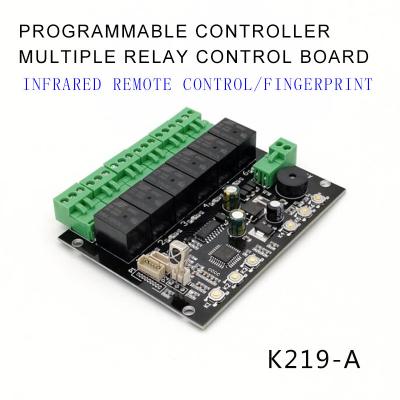 China Grow K219-A Programmable Multiple Relay Fingerprint Infrared Remote Controller Control Board for sale