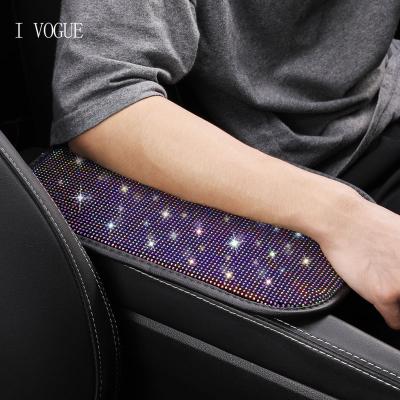 China GM Bling Bling Auto Car Armrest Cover Center Console Cushion Pad Protector, Bling Car Accessories, Universal Size Fit For All Kinds Of Car for sale