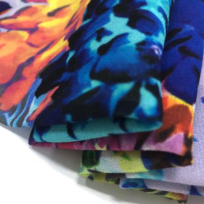 China 50D 100% Sheer Georgette Viscose Viscose Printed Fabric for sale