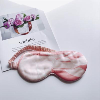 China Factory Eye Circles Sleep Silk Eye Mask Comfortable Travel Dark Direct Silk Blindfold Mask for sale