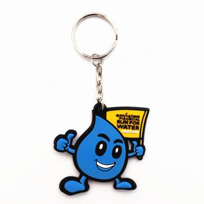 China Soft PVC Guangzhou OEM Manufacturer Custom Rubber Key Chain for sale