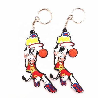 China Soft Promotional wholesale car keyring crafts pvc+Metal key chain/cartoon pvc key chain for sale