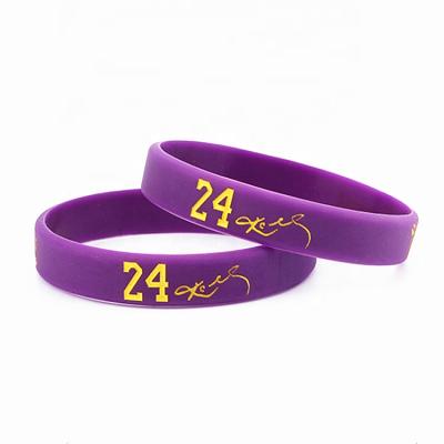 China Europe NBA Style Custom Silicone Wristband Cheap Rubber Wristband for sale