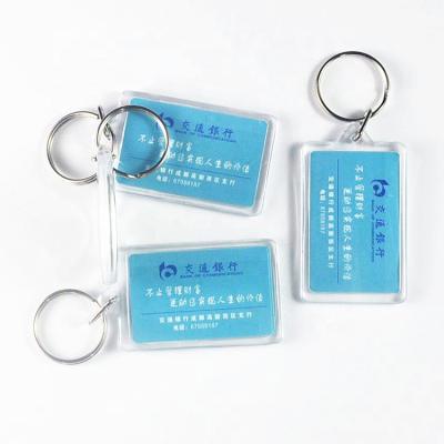 China Acrylic Made In Guangzhou Printed Photo Key Chain / Custom Acrylic Key Chain for sale