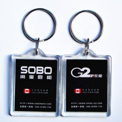 China Custom Acrylic Photo Acrylic Hot Selling Key Chain for sale