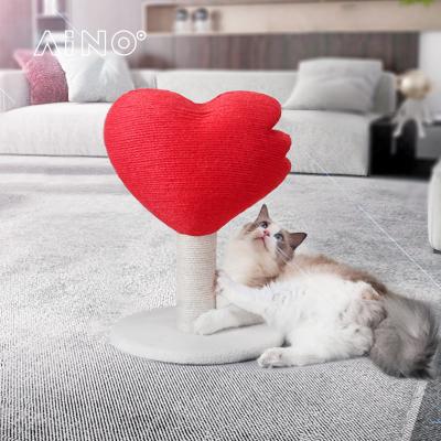 China New Arrivals Cat Paw Scratching Post With Bed Good Quality Wooden Cats for sale