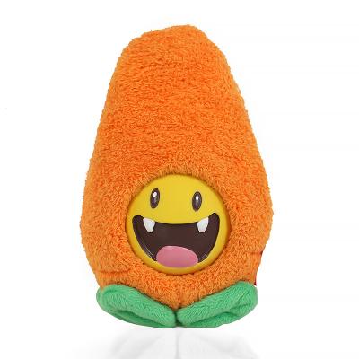 China Factory Price Cute Carrot Shape Pet Stuffed Toy Bite Resistance Plush Pet Viable Vegetable Chew Toy for sale