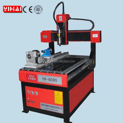 China 6090 4axis Router, CNC Router 6090 For Metal Cutting Machine YH-6090 3D Mini Desktop Cnc Router for sale