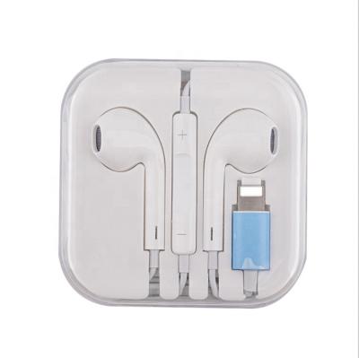 China Good And Stable Quality 8 Pin In Ear Wired Earphone In-Ear Connector MINI Earbuds Headphone With Mic For Iphone 7/8/X/11/12 for sale