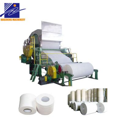 China Building Material Shops cotton pulp to make paper machine rolled toilet paper machine tissue machine prices for sale