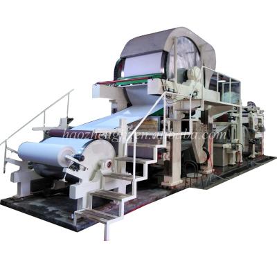 China Paper industry family use Haozheng Machinery's small toilet paper and tissue paper tissue paper making machine for sale