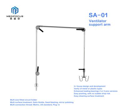 China Modern Respiratory Curcuit Machine Hanger Bracket Medical Ventilation Support Arm for sale