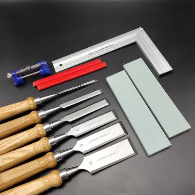 China Cutting 60CRV Wood Chisel Set Professional Carpentry DIY Tool for sale