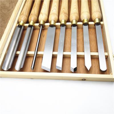 China Woodworking 8 Pieces Packed HSS Woodworking Lathe Chisel Set for sale