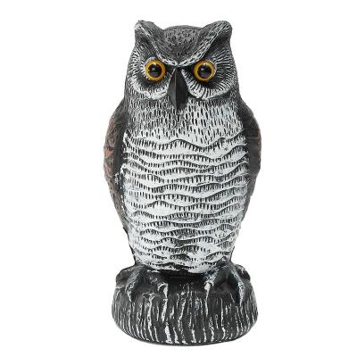 China New Design PE Shake Head Decoy With Rotating Head Chasing Owl Decoys for sale