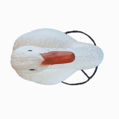 China PE Bionic White Spinning Goose Decoy Garden Decorated White Goose Molds for sale