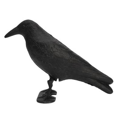 China Outdoor Hunting Hunting Crow Plastic Standing Flocking Black Decoys for sale